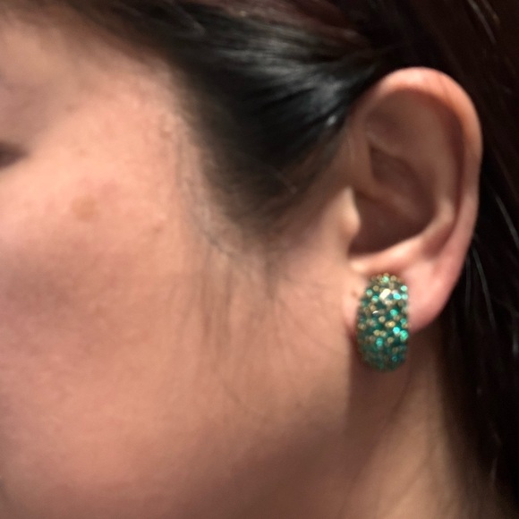 Heidi Daus Hoop Clip - On Fashion Earrings X2 - Picture 2 of 8